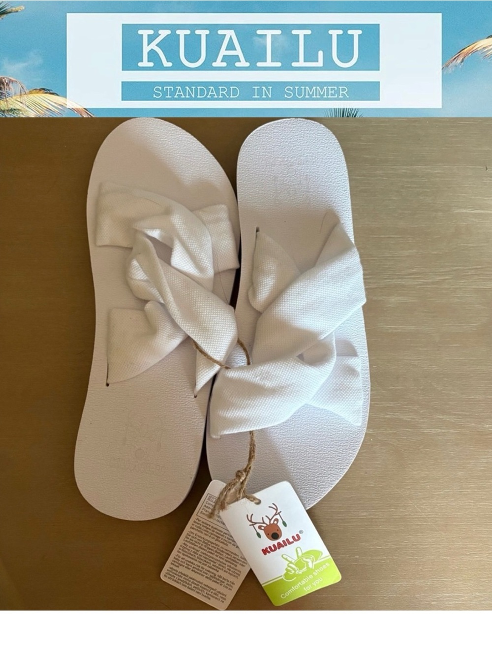 5/&30 KUAILU  Indoor Outdoor Slip-on Sandals Arch Support 7.5 NWT
